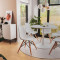 Chair Julita pakoworld PP white-natural leg