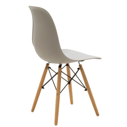 Chair Julita pakoworld PP grey-natural leg