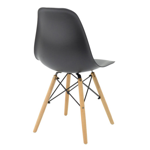 Chair Julita pakoworld PP black-natural leg