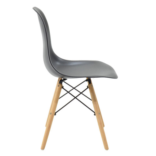Chair Julita pakoworld PP black-natural leg