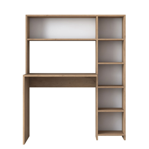 Work desk-bookcase Bookie pakoworld sonoma 113x40x142cm Work desk-bookcase Bookie pakoworld sonoma 113x40x142cm