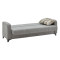 3 seat sofa - bed Jareth pakoworld fabric light grey 205x60x85cm