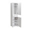 Chad pakoworld wardrobe with drawers white gloss 45x40x188cm