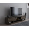 Tv stand Ianis pakoworld dark walnut 160x37x34cm