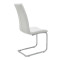 Chair Darrell pakoworld pu white-metal chrome 42x49x106cm