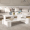 Coffee table Olly pakoworld white 120x60x47cm