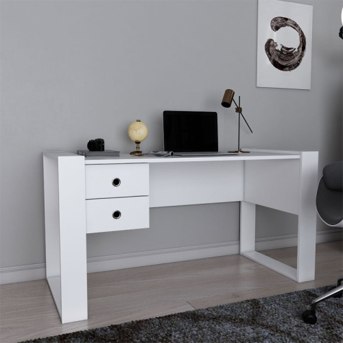 Work desk Astin pakoworld melamine white 138x60x72cm