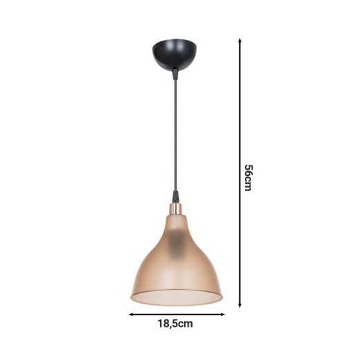 Ceiling light Orazio pakoworld amber-black Ceiling light Orazio pakoworld amber-black