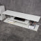 Tv stand Tars pakoworld grey-white 120x30x33cm