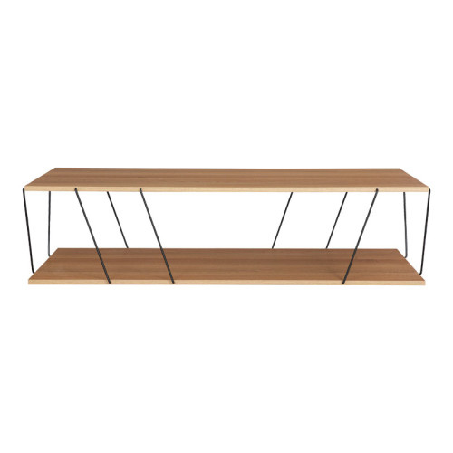 Coffee table Tars pakoworld sonoma-black 120x50x30cm