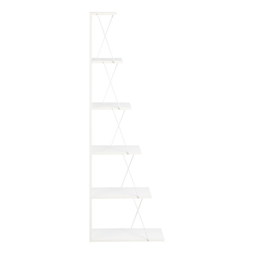 Bookcase mini Tars pakoworld grey-white 50x22x150cm