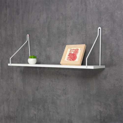 Wall shelf Tars pakoworld grey-white 72x20x27cm