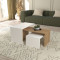 Coffee table Alteo pakoworld melamine oak-white 65x45x35cm