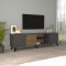 Tv stand Flipter pakoworld melamine dark grey-sonoma-black 180x40x51cm