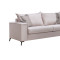 3 seater Verona sofa cream - mocha cushions 225x93x100cm