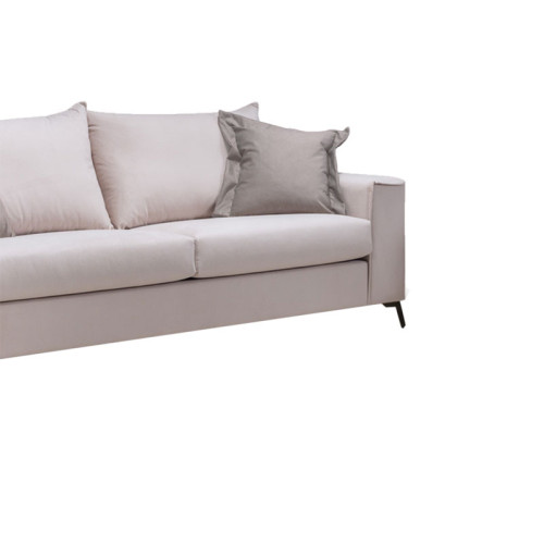 3 seater Verona sofa cream - mocha cushions 225x93x100cm 3 seater Verona sofa cream - mocha cushions 225x93x100cm
