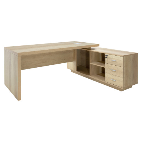 Executive Minimal pakoworld desk with right corner 200x170x75cm