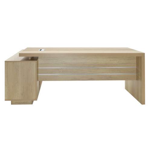 Executive Minimal pakoworld desk with right corner 200x170x75cm