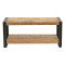 Coffee table Miles pakoworld solid mango wood walnut-black 100x45x45.5cm