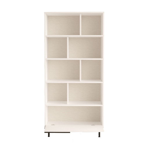 Bookcase Libro pakoworld melamine white-black 84x29.5x175.5cm