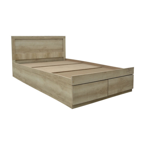 Single bed Nalos pakoworld with drawer castillo-oak 100x200cm