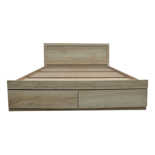 Double bed Nalos pakoworld with drawer castillo-oak 140x200cm