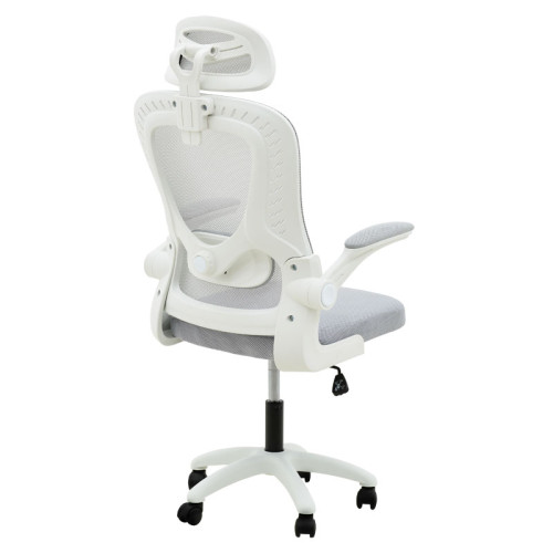 Office chair manager Delilah pakoworld mesh light grey