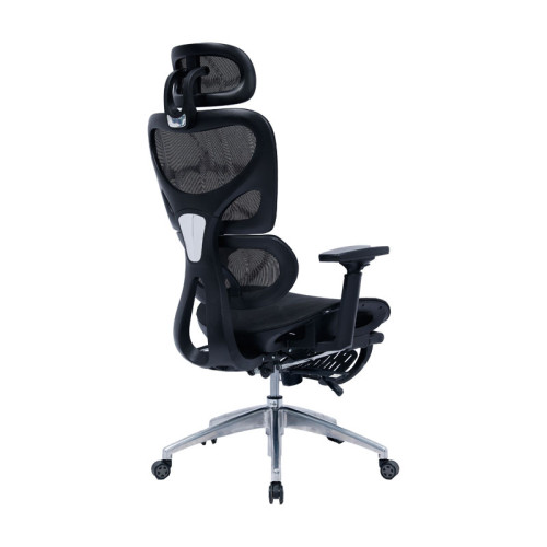 Office chair manager with footrest Thelonius pakoworld mesh black