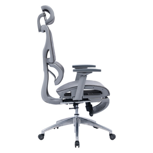 Office chair manager with footrest Thelonius pakoworld mesh grey Office chair manager with footrest Thelonius pakoworld mesh grey