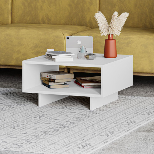 Coffee Table Hola pakoworld white 60x60x32cm