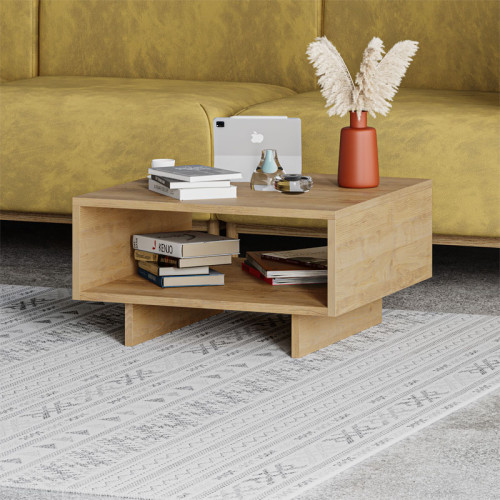 Coffee table Hola pakoworld melamine oak 60x60x32cm