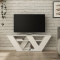 Pipralla pakoworld TV Stand in white color 110x30x40cm