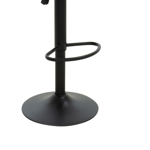 Bar stool Balina height adjustable black pu-black mtal 52x53x109cm Bar stool Balina height adjustable black pu-black mtal 52x53x109cm