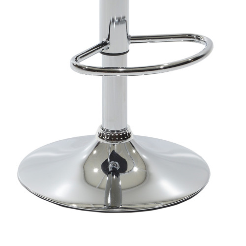 Бар стол Enzo сгъваем кафяв пу-метал хром 45x44x87см