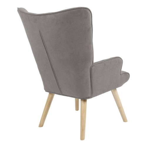 Armchair Fluffy pakoworld fabric grey-natural 75x69x96cm
