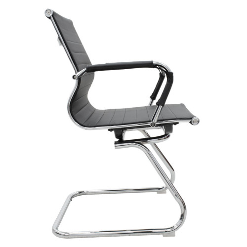 Visitor office chair Valter pakoworld black pu 55.5x52x95.5cm Visitor office chair Valter pakoworld black pu 55.5x52x95.5cm