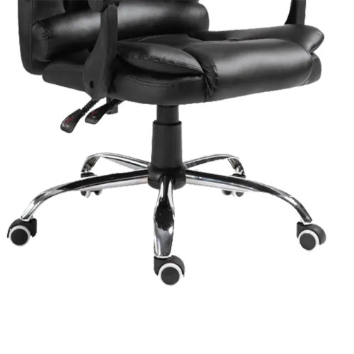 Manager s office chair Benett pakoworld black pu 62x48x110cm