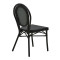 Garden chair Nacia  pakoworld black aluminum-black  textilene 45x59x85cm