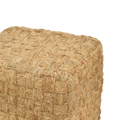Puff stool Aropion Inart beige 100% jute 40x40x40cm