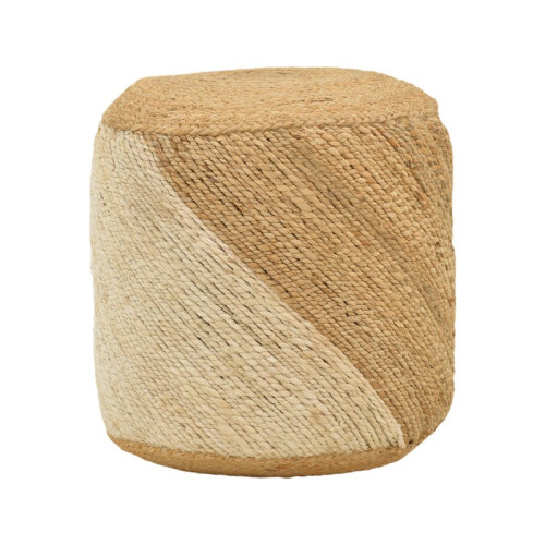 Puff stool Elision Inart natural-beige 100% jute 40x40x40cm
