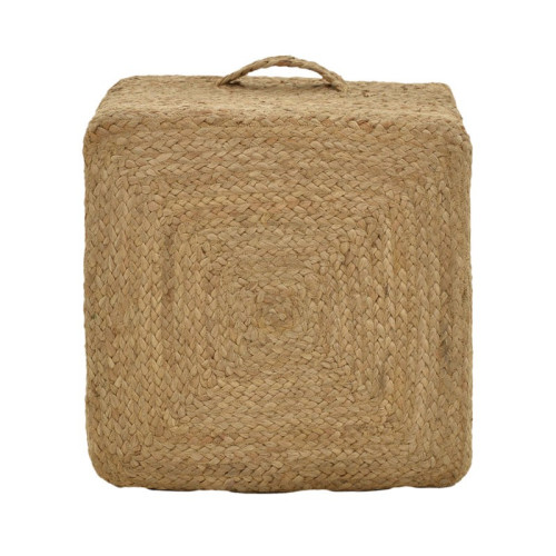 Puff stool Tresa Inart natural 100% jute 40x40x40cm
