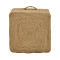 Puff stool Tresa Inart natural 100% jute 40x40x40cm
