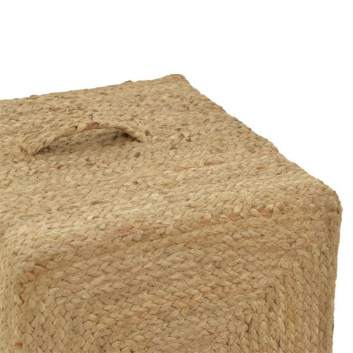 Puff stool Tresa Inart natural 100% jute 40x40x40cm