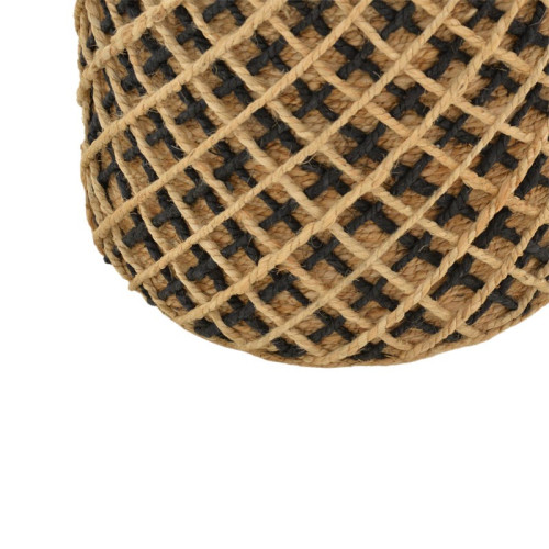 Puff stool Nelly Inart natural 100% jute 40x40x40cm