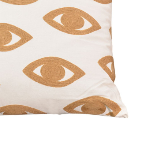 Pillow Eyes Inart natural-white 60x60x2.5cm Pillow Eyes Inart natural-white 60x60x2.5cm