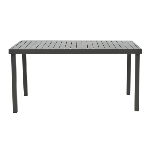 Table Kliton pakoworld aluminium black 150x80x74cm