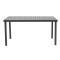 Table Kliton pakoworld aluminium black 150x80x74cm