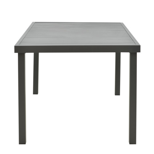 Table Kliton pakoworld aluminium black 150x80x74cm