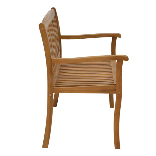 Two-seat bench Jerdu pakoworld acacia wood natural 120x61x67cm