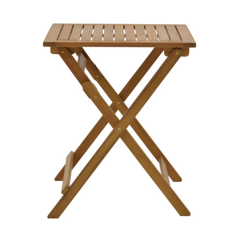 Foldable garden table Perdu pakoworld natural acacia wood 60x60x72cm